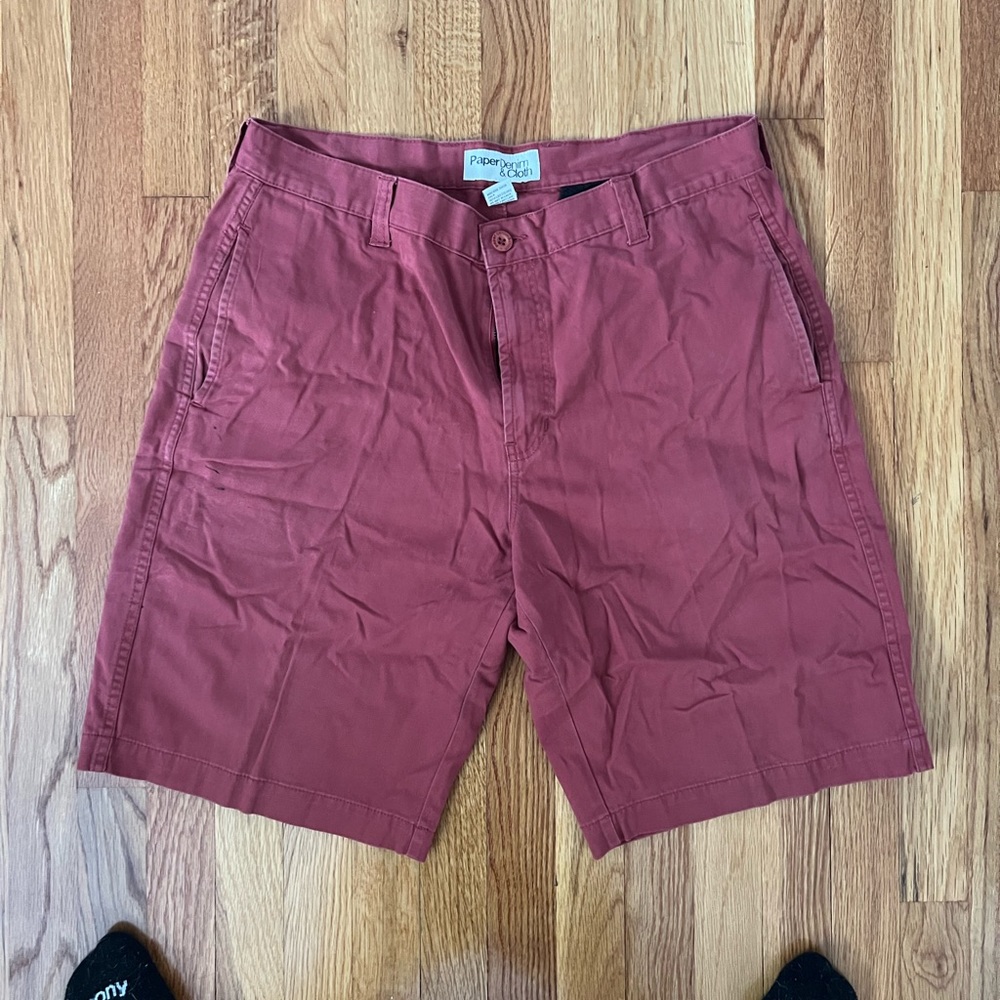 Paper Denim & Cloth Red Shorts